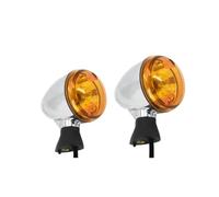 NCTPICLC Fog Passing Lights Motorcycle Metal Front Rear Turn Signal Light Case Indicator Amber Lamp For Indian For Scout For Sixty For BOBBER 2014-2021(Front Signal Light)