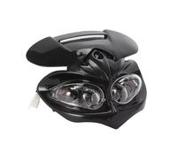 NCTPICLC Fog Passing Lights Racing Headlight Motorcyle Dual Head Lamp Led Fairing Light For Dirt Pit Bike ATV Hi Lo Beam Universal Motorbike 4 Eyes Headlamp