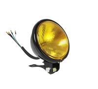 NCTPICLC Fog Passing Lights Retro Metal Universal Motorcycle Headlight Round With Holder Electroplate For Suzuki For(Style D)