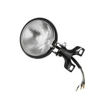 NCTPICLC Fog Passing Lights Retro Metal Universal Motorcycle Headlight Round With Holder Electroplate For Suzuki For(StyleC)