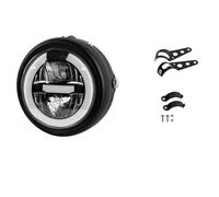NCTPICLC Fog Passing Lights Universal 6.5 Inch Motorcycle Led Headlight For Sportster For Cafe Racer 6.5" Round For Suzuki(Headlamp and bracket)