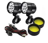NCTPICLC Fog Passing Lights Universal L6X Headlight LED Motorcycle Motorbike 8000LM Moto Spotlight Waterproof Fog Spot Motos Bulb Super Bright 12V(Flash light A)