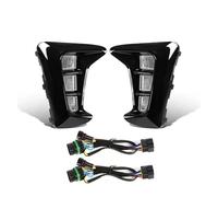 NCTPICLC FogLight Front Fog Lamp For Kia For Pegas 2018 2019 Car LED Daytime Running Light Dynamic Turn Signal Light White Yellow Blue 12V Accessories Car Fog Lights(Type A)