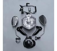 NCTPICLC For FZ6 For FZ6S For FZ6N For Fazer For FZ6 600 2005 2004 2005 2006 Motorcycle Headlight Set Head Light Assembly Turn Signal Mirror Headlight(B)