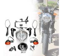 NCTPICLC For FZ6 For FZ6S For FZ6N For Fazer For FZ6 600 2005 2004 2005 2006 Motorcycle Headlight Set Head Light Assembly Turn Signal Mirror Headlight(A)