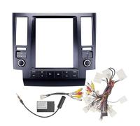 NCTPICLC For Infiniti FX35 FX45 2002-2007 2008 2009 Car Frame Fascia Adapter Canbus Box Decoder Android Radio Dash Fitting Panel Kit Navigation Frame Dash Radio Bezel(02-06 9.7 In BSJ)
