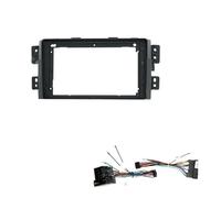 NCTPICLC For Kia For Mohave Car Frame Fascia Adapter Kit For Mounting Android Radio Dashboard Panel Matt Black 9INCH 2Din Cable Video Navigation Frame Dash Radio Bezel