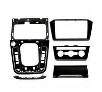 NCTPICLC For VW For Passat B8 OEM Radio CD Player Panel Frame Air Conditioning Ashtray Cover Shift Knob Piano Black Navigation Frame Dash Radio Bezel(8 inch Set)