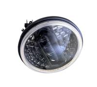 NCTPICLC Front Lamp Assembly 7 Inch LED Headlight H4 DRL Round Angel Eye Yellow & White Turn Signal For Chevy For Camaro 1967-1979 1980 1981