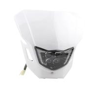 NCTPICLC Motorcycle Headlight Plate For WR250f For WR450f For YZ250F For YZ450F MX WR Universal Moto Dirt Pit Bike Led Headlamp Mask Headlight(SET)
