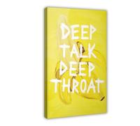 NCUDANK Abstract DEEP TALK Canvas Poster Wall Art Decor Print Picture Paintings for Living Room Bedroom Decoration 16x24inch(40x60cm)