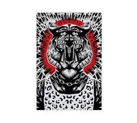 NCUDANK Abstract Geometry Tiger Canvas Poster Bedroom Decor Landscape Office Room Decor Gift 16x24inch(40x60cm)