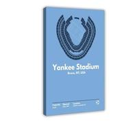 NCUDANK Art New York Yankee Stadium Canvas Poster Bedroom Decor Landscape Office Room Decor Gift 24x36inch(60x90cm)