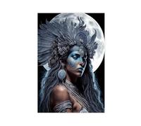 NCUDANK Art Poster of The Maya Moon Goddess Canvas Poster Bedroom Decor Landscape Office Room Decor Gift 20x30inch(50x75cm)