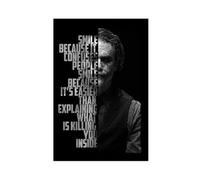 NCUDANK Clown Inspirational Success Quotes Canvas Poster Wall Art Decor Print Picture Paintings for Living Room Bedroom Decoration 24x36inch(60x90cm)