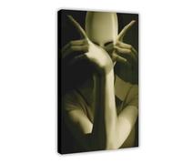 NCUDANK Faceless Terror Art Poster Canvas Poster Wall Art Decor Print Picture Paintings for Living Room Bedroom Decoration 24x36inch(60x90cm)