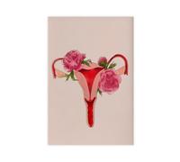 NCUDANK Female Reproductive System Canvas Poster Bedroom Decor Landscape Office Room Decor Gift 20x30inch(50x75cm)