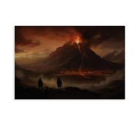 NCUDANK Frodo And Sam at Mount Doom. Canvas Poster Wall Art Decor Print Picture Paintings for Living Room Bedroom Decoration 12x18inch(30x45cm)