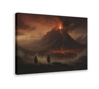 NCUDANK Frodo And Sam at Mount Doom. Canvas Poster Wall Art Decor Print Picture Paintings for Living Room Bedroom Decoration 20x30inch(50x75cm)