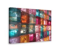 NCUDANK Geometric Mosaic Art Poster Canvas Poster Bedroom Decor Landscape Office Room Decor Gift 20x30inch(50x75cm)