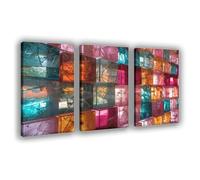 NCUDANK Geometric Mosaic Art Poster Canvas Poster Bedroom Decor Landscape Office Room Decor Gift 24x36inch(60x90cm)