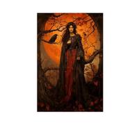NCUDANK Goddess Morrigan, Celtic Goddess of War Canvas Poster Bedroom Decor Landscape Office Room Decor Gift 16x24inch(40x60cm)