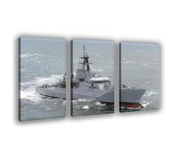 NCUDANK HMS Mersey Naval Ship Poster Canvas Poster Bedroom Decor Landscape Office Room Decor Gift 20x30inch(50x75cm)