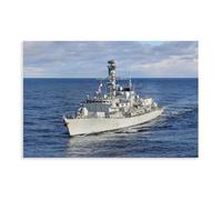 NCUDANK HMS Portland Frigate Poster Canvas Poster Bedroom Decor Landscape Office Room Decor Gift 24x36inch(60x90cm)