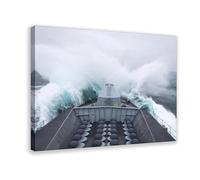 NCUDANK HMS Portland Poster Art Canvas Poster Wall Art Decor Print Picture Paintings for Living Room Bedroom Decoration 12x18inch(30x45cm)