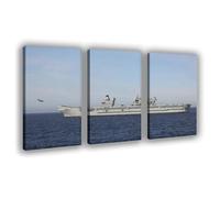 NCUDANK HMS Prince of Wales Naval Air Poster Canvas Poster Bedroom Decor Landscape Office Room Decor Gift 08x12inch(20x30cm)