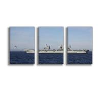 NCUDANK HMS Prince of Wales Naval Air Poster Canvas Poster Bedroom Decor Landscape Office Room Decor Gift 08x12inch(20x30cm)