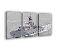 NCUDANK HMS Severn Naval Patrol Vessel Poster Canvas Poster Bedroom Decor Landscape Office Room Decor Gift 16x24inch(40x60cm)