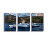 NCUDANK HMS Tama Naval Vessel Vintage Poster Canvas Poster Bedroom Decor Landscape Office Room Decor Gift 08x12inch(20x30cm)