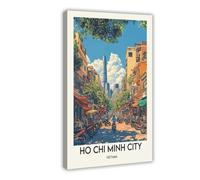 NCUDANK Ho Chi Minh City Poster Canvas Poster Wall Art Decor Print Picture Paintings for Living Room Bedroom Decoration 16x24inch(40x60cm)