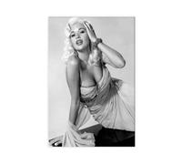 NCUDANK Jayne Mansfield Poster Art Canvas Poster Wall Art Decor Print Picture Paintings for Living Room Bedroom Decoration 08x12inch(20x30cm)