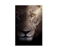 NCUDANK Lion Large Feline Art Canvas Poster Bedroom Decor Landscape Office Room Decor Gift 08x12inch(20x30cm)