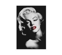 NCUDANK Marilyn Monroe Red Lips Poster Canvas Poster Wall Art Decor Print Picture Paintings for Living Room Bedroom Decoration 16x24inch(40x60cm)
