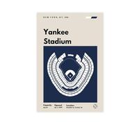 NCUDANK New York Art Yankee Stadium Canvas Poster Bedroom Decor Landscape Office Room Decor Gift 16x24inch(40x60cm)