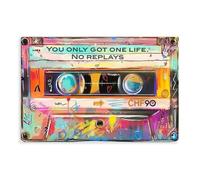 NCUDANK Vintage Graffiti Cassette Poster Canvas Poster Bedroom Decor Landscape Office Room Decor Gift 20x30inch(50x75cm)