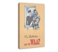 NCUDANK WAAF Recruitment Poster Canvas Poster Bedroom Decor Landscape Office Room Decor Gift 16x24inch(40x60cm)