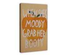NCUDANK When She's in A Bad Mood Canvas Poster Wall Art Decor Print Picture Paintings for Living Room Bedroom Decoration 12x18inch(30x45cm)