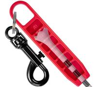 Ncultro Golf Tee Height Setter Tool with 6 Adjustable Settings, for Consistent Swings and Accuracy, Fits Most Standard Tees, Portable On-Course Golf Swing Aid (RED)