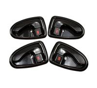 NCVCB Interior Inner Handle for Accent 2000-2006 Silver/Black Ch&Rome Inside Interior Door Handle Front Rear Left Right LH RH Driver Passenger