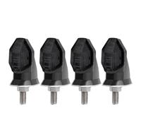 NCVCB Motorcycle Turn Blinker 2pcs/4pcs 8mm Black Brake Blinker Light Turn Signal Lights Flashing Amber Light For Motorcycle Indicator