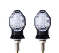NCVCB Motorcycle Turn Blinker 2pcs/4pcs 8mm Black Brake Blinker Light Turn Signal Lights Flashing Amber Light For Motorcycle Indicator