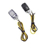 NCVCB Motorcycle Turn Blinker 2Pcs Motorcycle Super Bright Lamp Mini Universal Motorbike Turn Signal Indicators Light Amber Blinker
