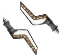 NCVCB Motorcycle Turn Blinker 2pcs Motorcycle Turn Sequential Signals Blinker Flowing Water Flashing Lights Tail Stop Indicators Turn Signal