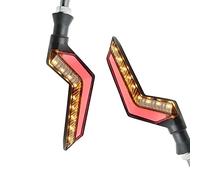 NCVCB Motorcycle Turn Blinker 2pcs Motorcycle Turn Sequential Signals Blinker Flowing Water Flashing Lights Tail Stop Indicators Turn Signal