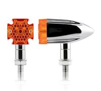 NCVCB Motorcycle Turn Blinker 2Pcs Motorcycle Turn Signal Lights Rear Front Indicator Blinker For Chopper Bobber Custom Racer