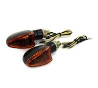 NCVCB Motorcycle Turn Blinker 2PCS Universal Motorcycle Turn Signal Light Motorbike Indicators Lamp Amber Moto Rear Tail Lamp 12V Flashing For